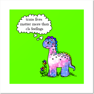 The Dinosaur Knows That Trans Lives Matter Posters and Art